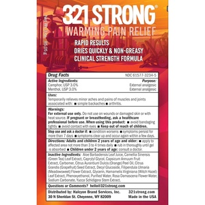 image:image321 STRONG Warming Pain Relief Gel 3 oz for Arthritis amp Simple Backaches